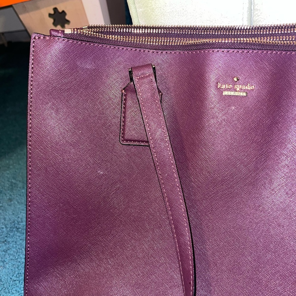 Kate Spade authentic maroon purse - Picture 15 of 16